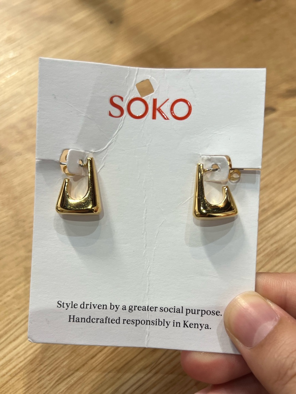 SOKO Mini Mezi Boxed Hoop Earrings